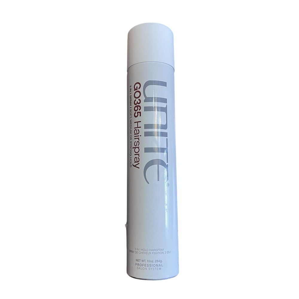 Unite Go365 3 IN 1 Hairspray Soft Medium Strong  Hold 10 Oz‎ - Discontinued READ